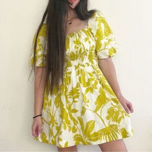 Anthropologie Maeve Feliciana Tropical Print Mini Dress, Size XL